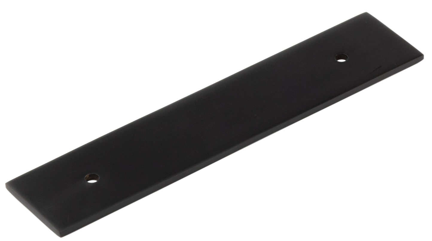 Hoxton Fanshaw Backplates for Cabinet Handles 140x30mm Black - Black - 140x30mm