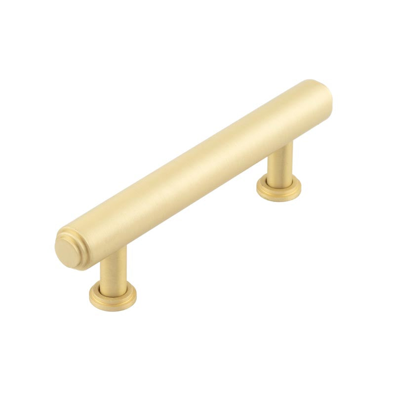 Burlington Belgrave Stepped Cabinet Handles 96mm Satin Brass - Satin Brass - 96mm