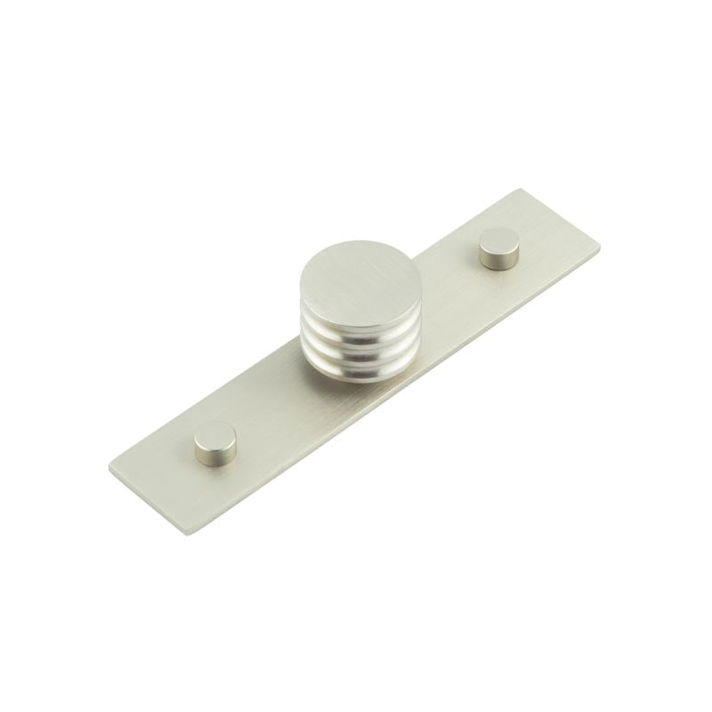 Sturt Cupboard Knobs 30mm Plain Satin Nickel - Satin Nickel - 30mm