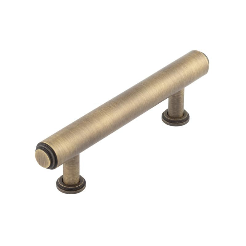 Burlington Belgrave Stepped Cabinet Handles 96mm Antique Brass - Antique Brass - 96mm