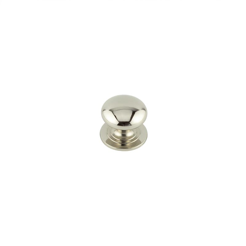 Jedo Traditional Cupboard Knobs 32mm Polished Nickel - Polished Nickel - 32mm