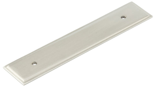 Hoxton Rushton Backplate for Cabinet Handles 140x30mm Satin Nickel - Satin Nickel - 140x30mm