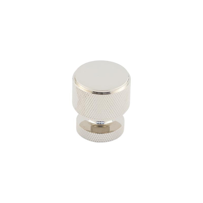 Piccadilly Knurled Cupboard Knobs Polished Nickel - Polished Nickel