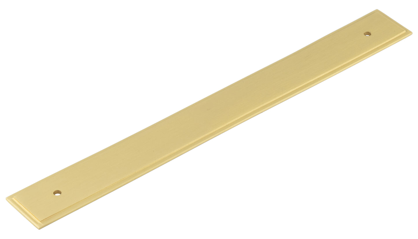 Hoxton Rushton Backplate for Cabinet Handles 268x30mm Satin Brass - Satin Brass - 268x30mm