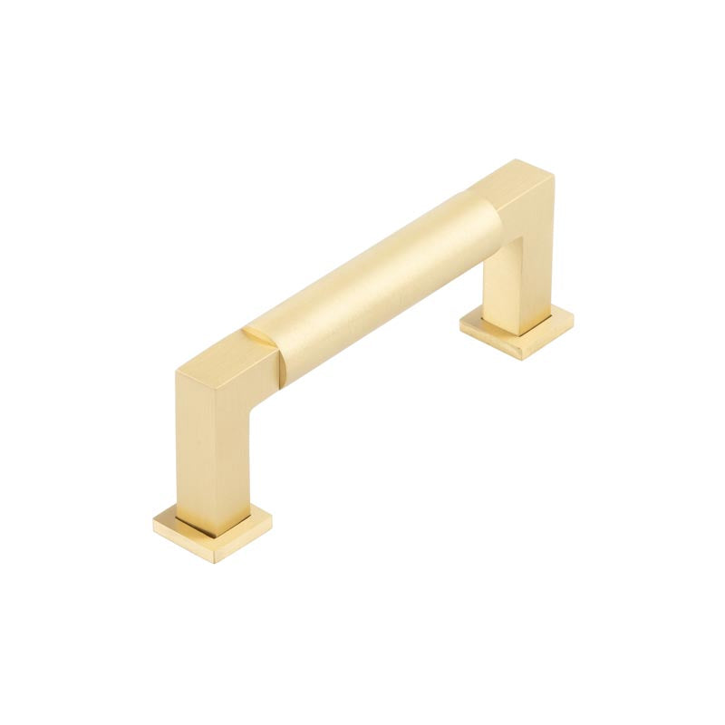 Burlington Westminster Round Cabinet Handles 96mm Satin Brass - Satin Brass - 96mm