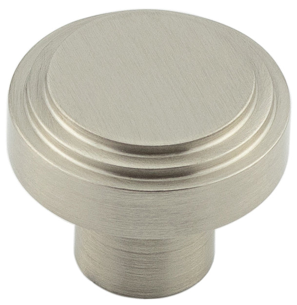 Cropley Cupboard Knobs 30mm Satin Nickel - Satin Nickel - 30mm