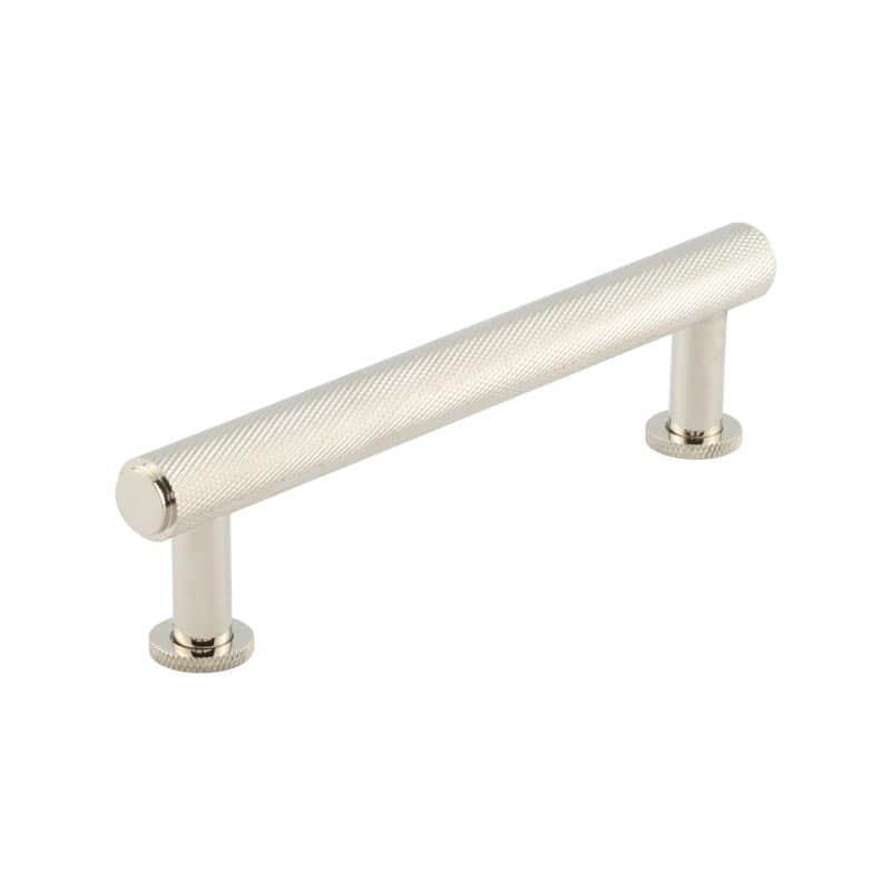 Burlington Piccadilly Knurled Cabinet Handles 128mm Polished Nickel - Polished Nickel - 128mm