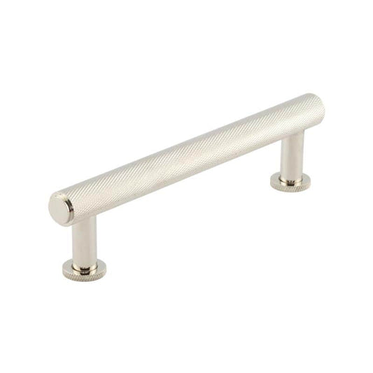 Burlington Piccadilly Knurled Cabinet Handles 128mm Polished Nickel - Polished Nickel - 128mm