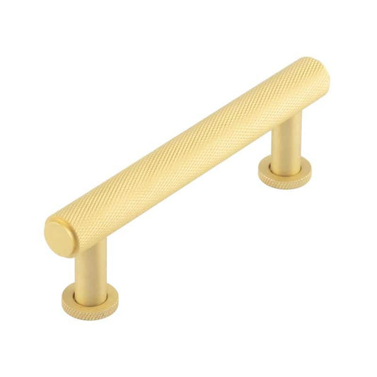 Burlington Piccadilly Knurled Cabinet Handles 96mm Satin Brass - 96mm