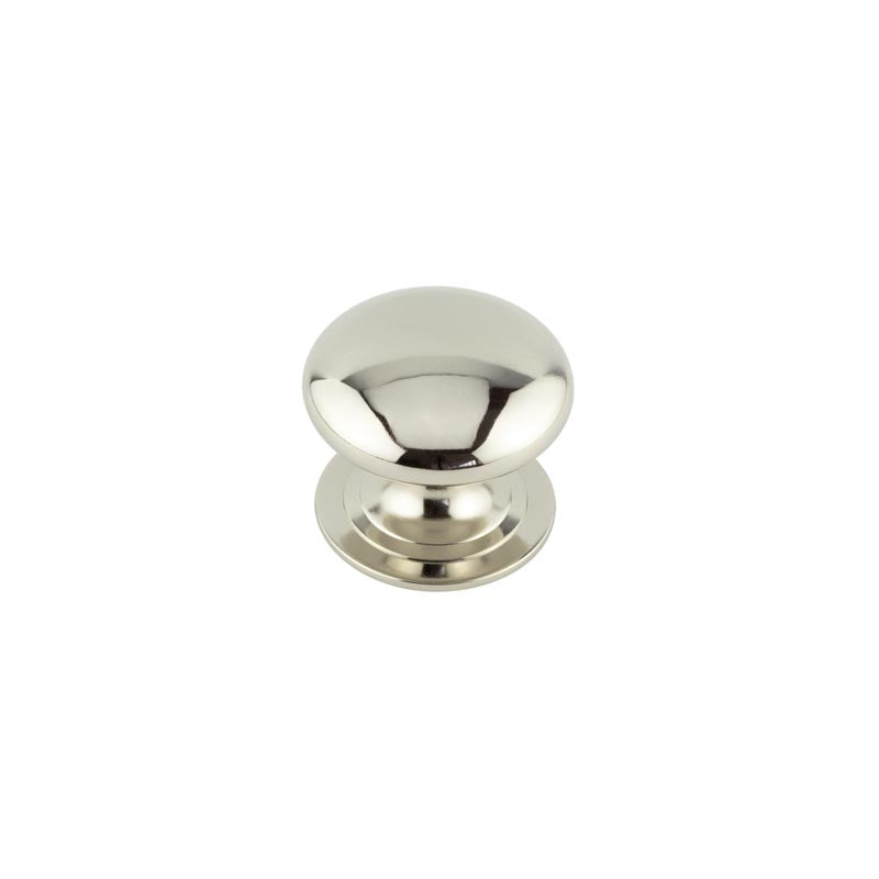 Jedo Traditional Cupboard Knobs 50mm Polished Nickel - Polished Nickel - 50mm