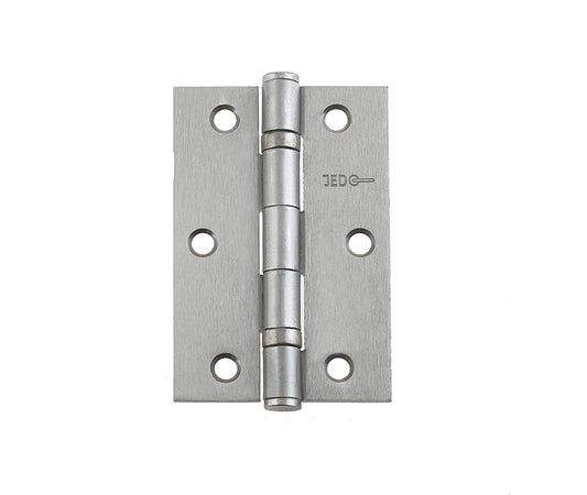 Jedo Steel Ball Bearing Hinges 89x58mm 89x58x2mm Satin Nickel - Satin Nickel - 89x58x2mm