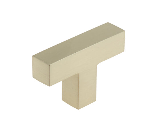 Trafalgar T Bar Square Cupboard Knobs Satin Nickel - Satin Nickel