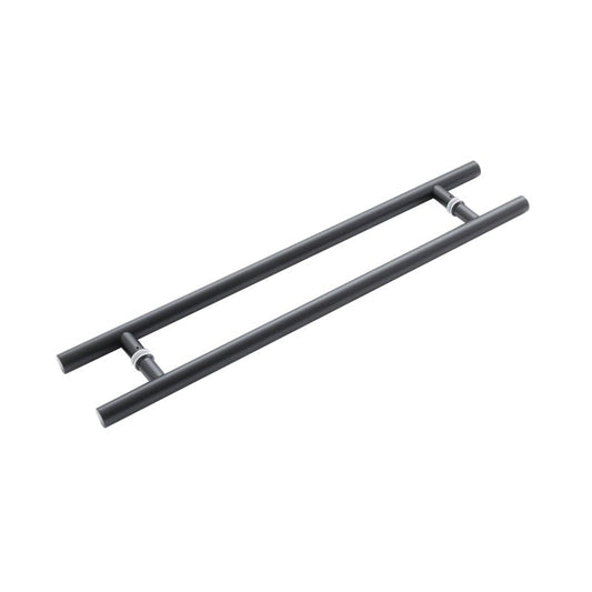 Three One Six Guardsman Pull Handles 800x32x600mm Back to Back Black - Black - 800x32x600mm