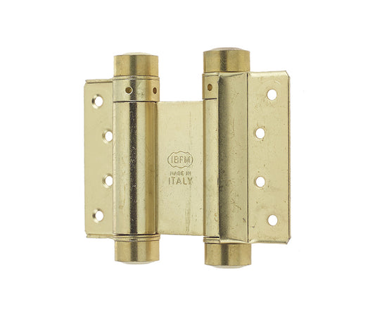 Double Action Steel Spring Hinges 152mm Electro Brassed - Electro Brassed - 152mm