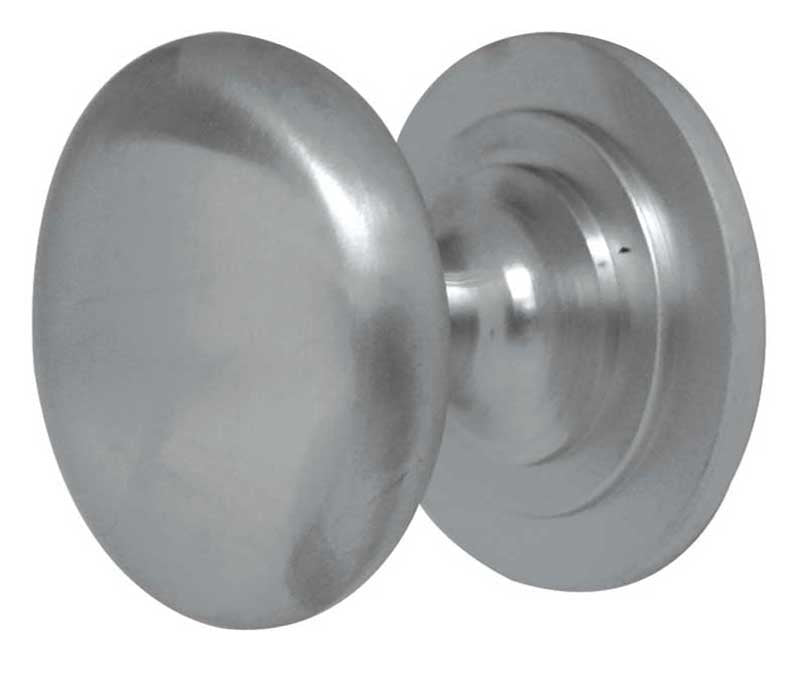 Jedo Traditional Cupboard Knobs 32mm Satin Chrome - Satin Chrome - 32mm