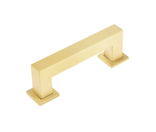 Burlington Trafalgar Square Cabinet Handles 96mm Satin Brass - Satin Brass - 96mm