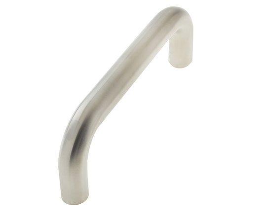 Stainless Steel 19mm D Shape Pull Handles Grade 304 B/T Fixing 425x19mm Satin Stainless Steel - Satin Stainless Steel - 425x19mm