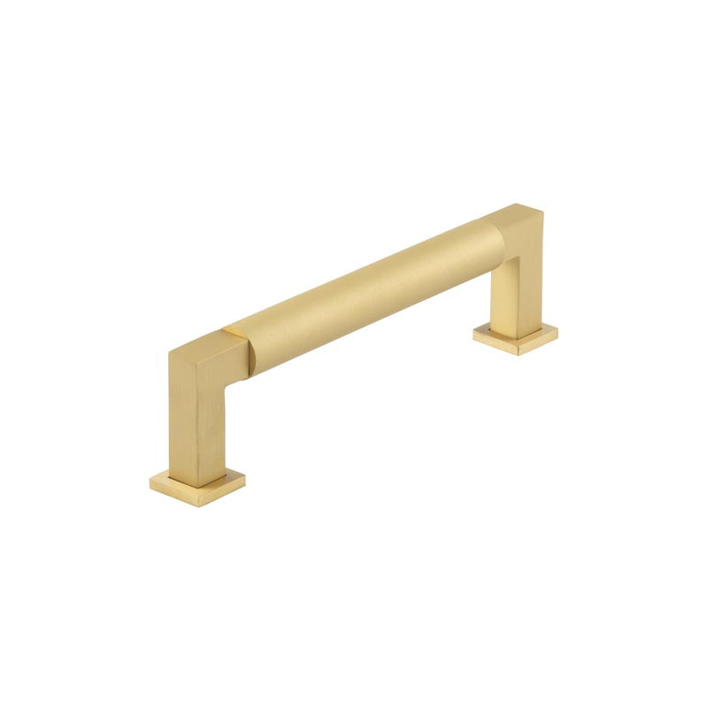 Burlington Westminster Round Cabinet Handles 128mm Satin Brass - Satin Brass - 128mm