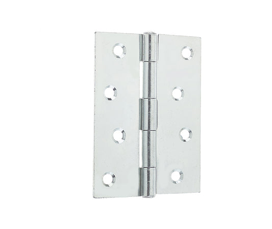 Steel Plain Bearing Butt Hinges 102x76x2mm Zinc Plate - Zinc Plate - 102x76x2mm