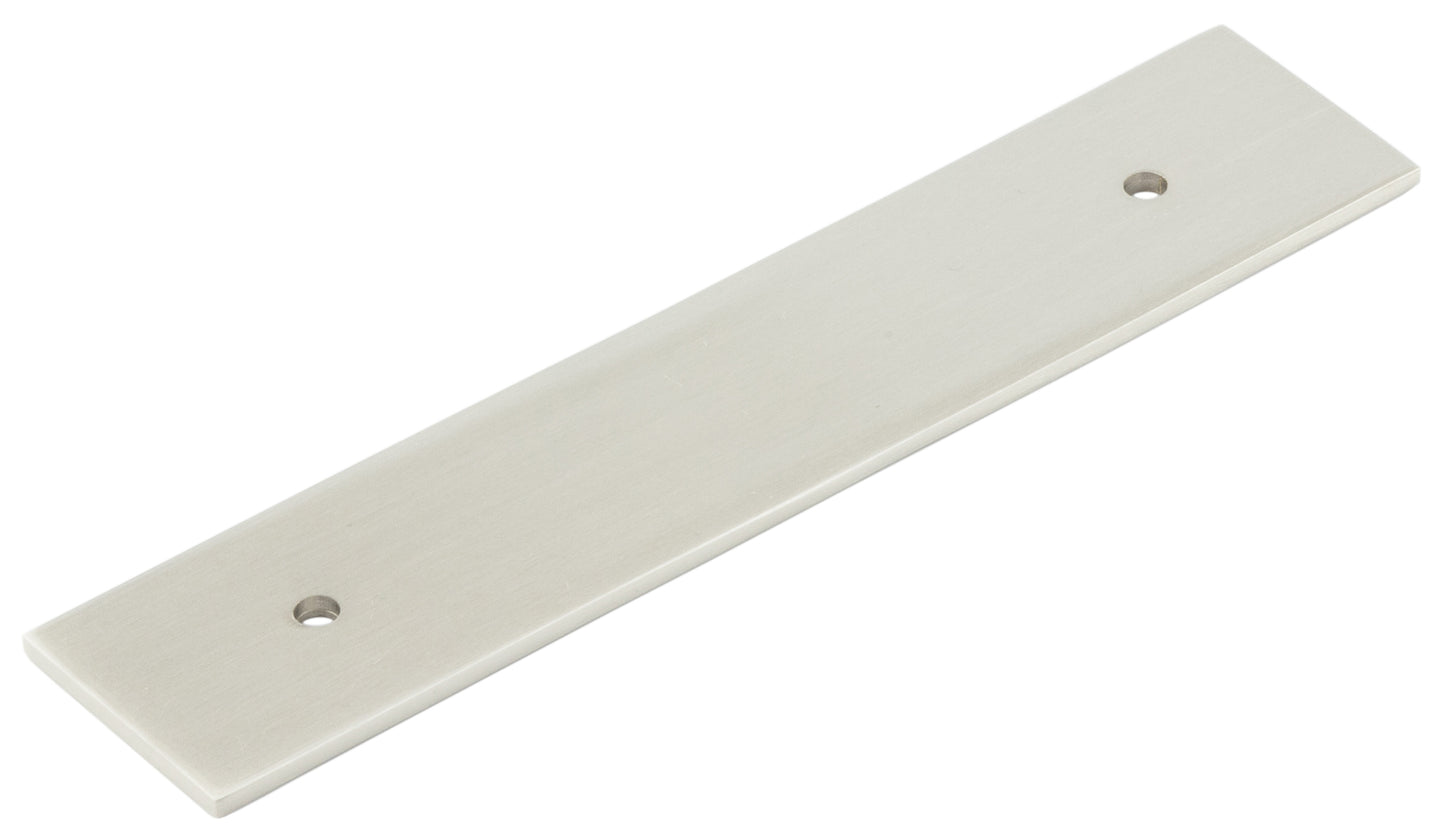 Hoxton Fanshaw Backplates for Cabinet Handles 140x30mm Satin Nickel - Satin Nickel - 140x30mm