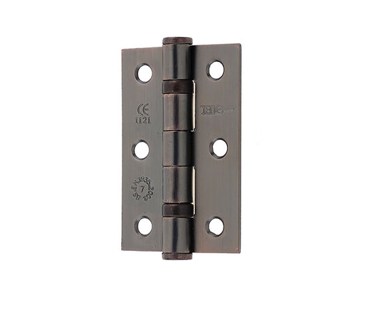 Jedo Grade 7 Steel Ball Bearing Hinges 76x50mm Bronze - Bronze - 76x50x2.2mm