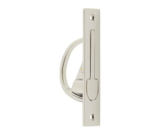 Burlington Sliding Door Edge Pull Polished Nickel - Polished Nickel