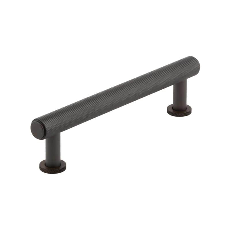 Burlington Piccadilly Knurled Cabinet Handles 128mm Dark Bronze - Dark Bronze - 128mm