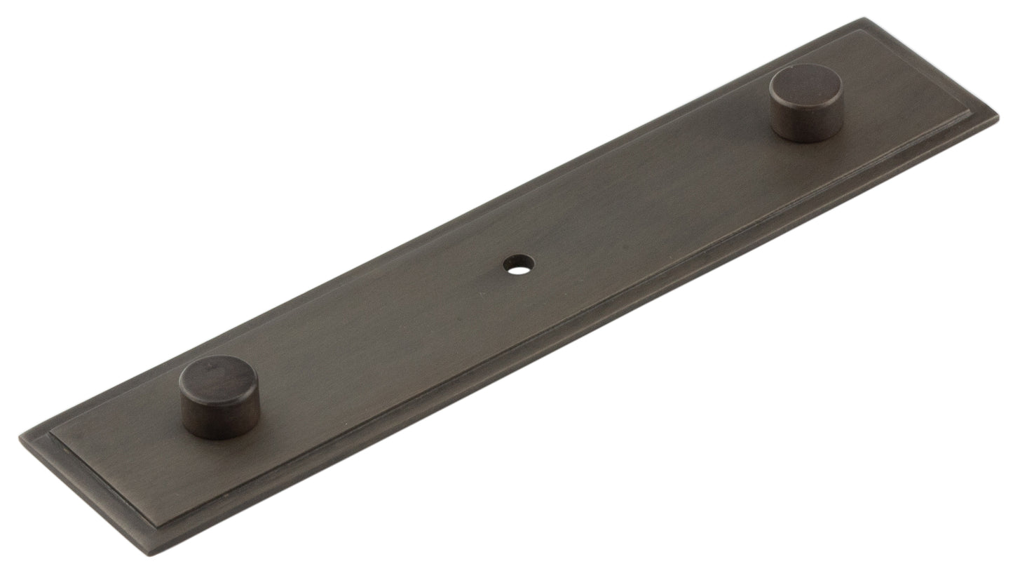 Rushton Backplate for Cupboard Knobs 140x30mm Dark Bronze - Dark Bronze - 140x30mm