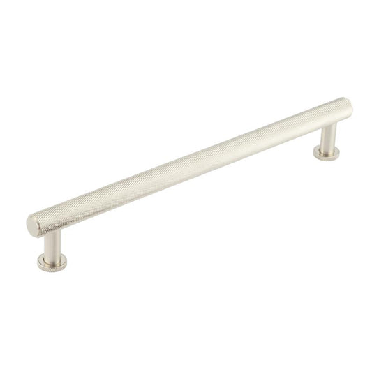 Burlington Piccadilly Knurled Cabinet Handles 224mm Satin Nickel - Satin Nickel - 224mm