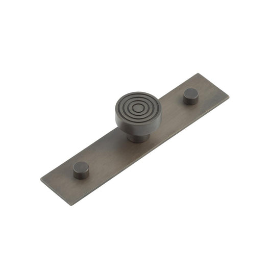 Murray Cupboard Knobs 30mm Plain Backplate Dark Bronze - Dark Bronze - 30mm