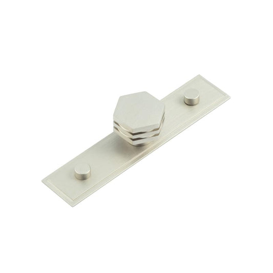 Nile Cupboard Knobs 30mm Stepped Satin Nickel - Satin Nickel - 30mm