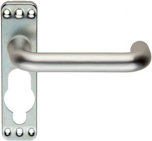 19MM DIA SAFETY LEVER ON INNER PLATE - SATIN ANODISED ALUMINIUM -