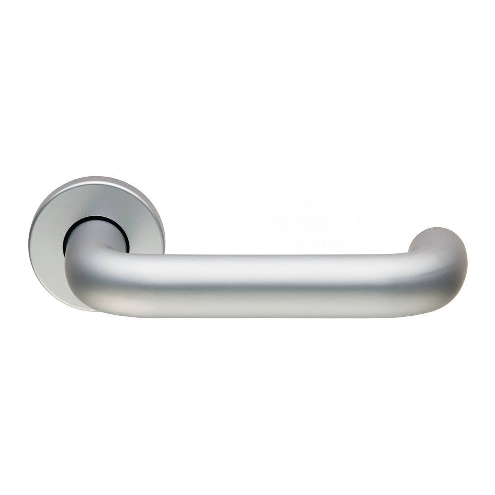 19MM DIA SAFETY LEVER ON ROSE - SATIN ANODISED ALUMINIUM