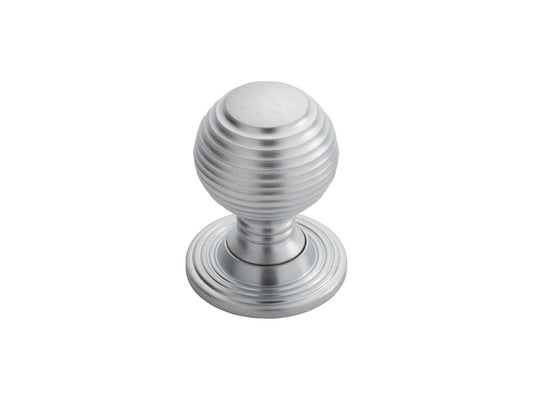 FTD QUEEN ANNE KNOB 35MM - SATIN CHROME - 40 ( 34.5 )