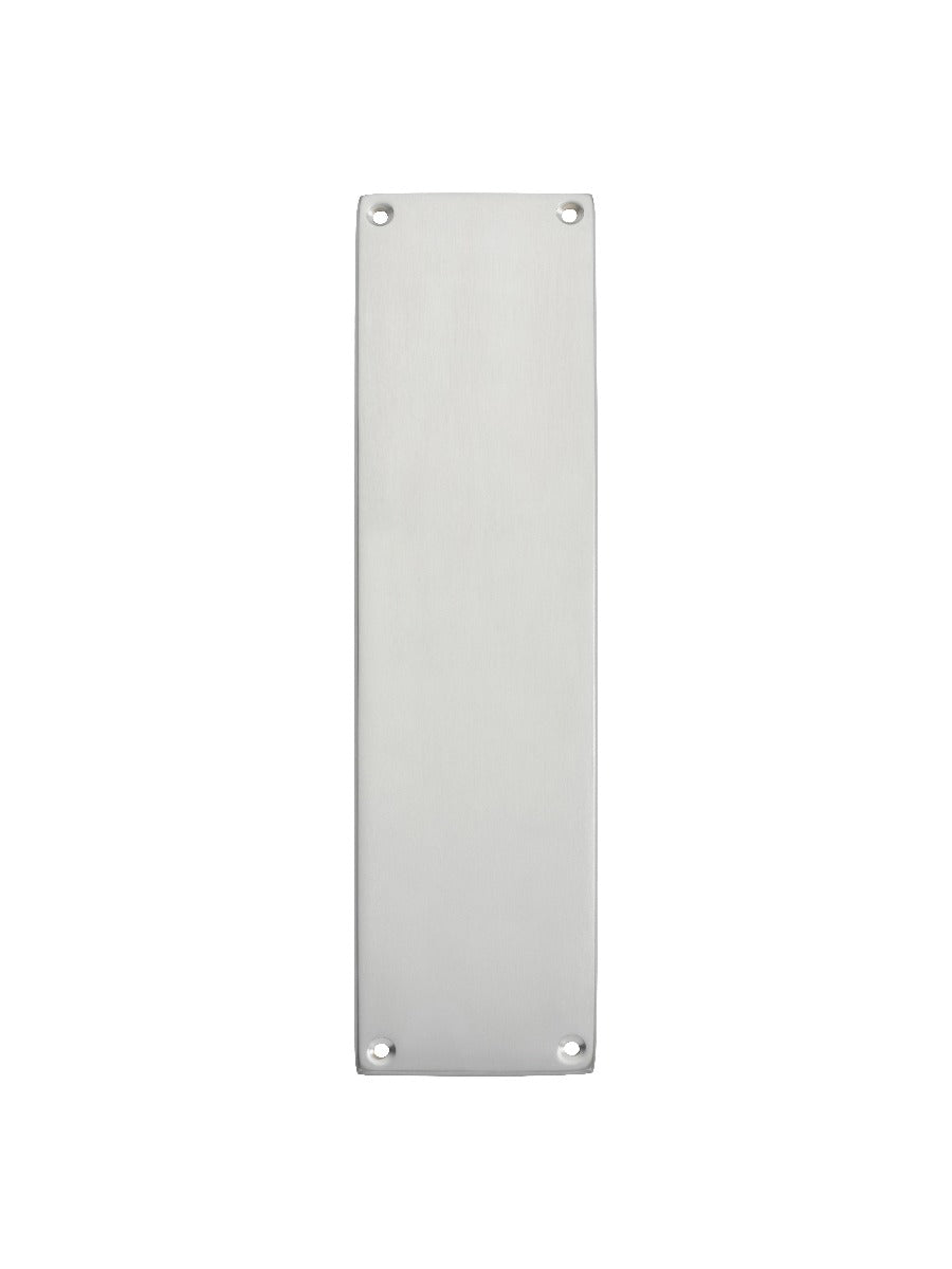 VICTORIAN - FINGER PLATE - SATIN CHROME - 305MM X 70MM