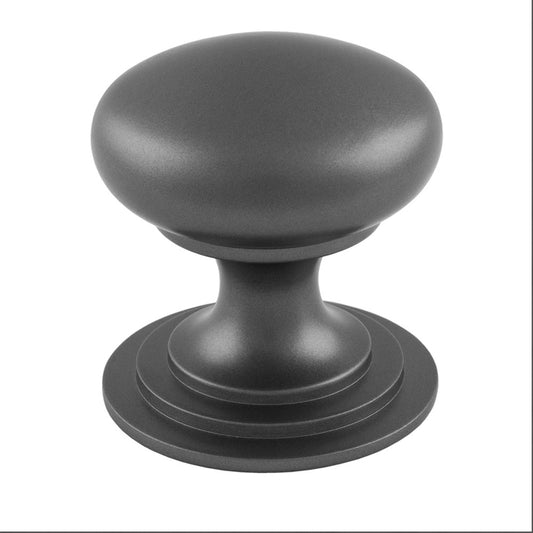 VICTORIAN CUPBOARD KNOB (ONE PIECE) 32MM - ANTHRACITE -