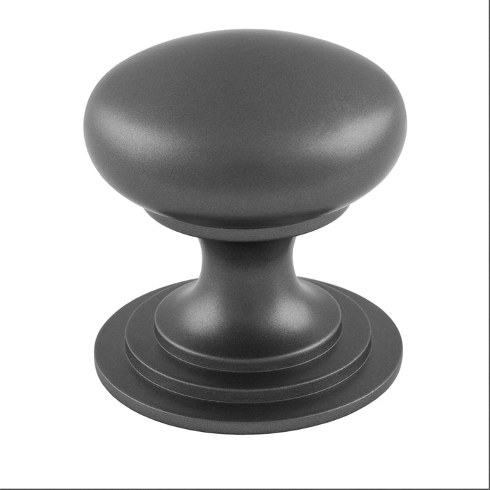 VICTORIAN CUPBOARD KNOB (ONE PIECE) 42MM - ANTHRACITE -