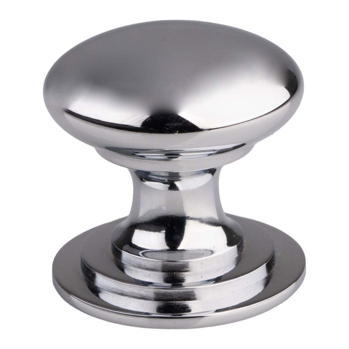 VICTORIAN CUPBOARD KNOB (ONE PIECE) 42MM - POLISHED CHROME - 42 ( 42 )