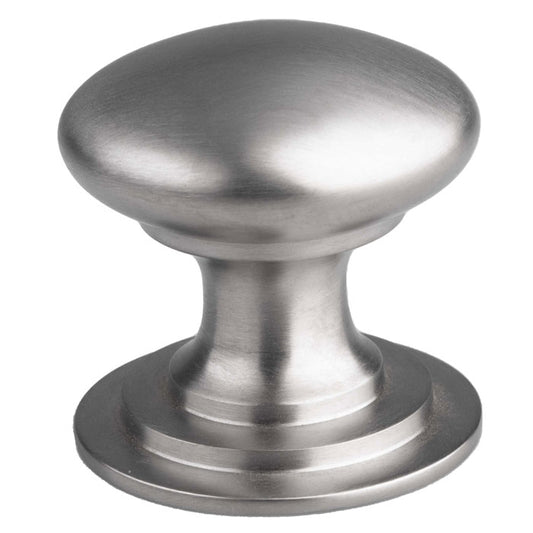 VICTORIAN CUPBOARD KNOB (ONE PIECE) 25MM - SATIN NICKEL - 25 ( 25 )