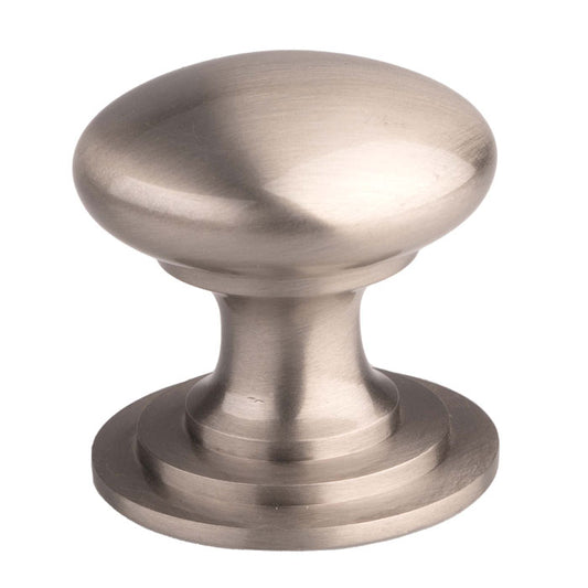 VICTORIAN CUPBOARD KNOB (ONE PIECE) 25MM - STAINLESS STEEL EFFECT - 25 ( 25 )