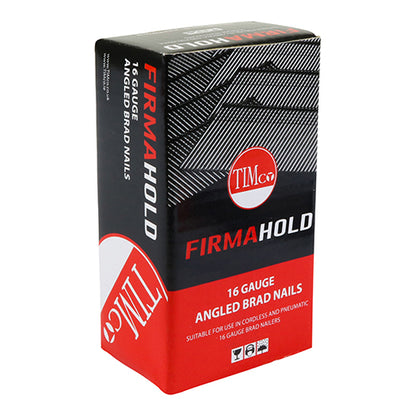 2000 x TIMCO FirmaHold Collated 16 Gauge Angled Galvanised Brad Nails - 16g x 64