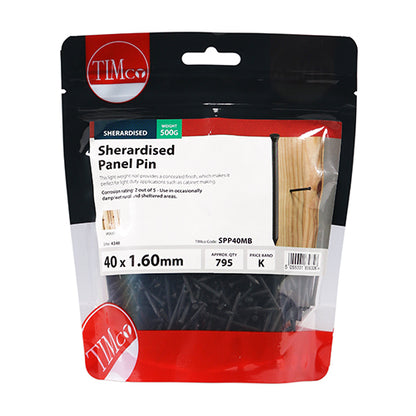 0.5kg - TIMCO Panel Pins Sherardised - 40 x 1.60