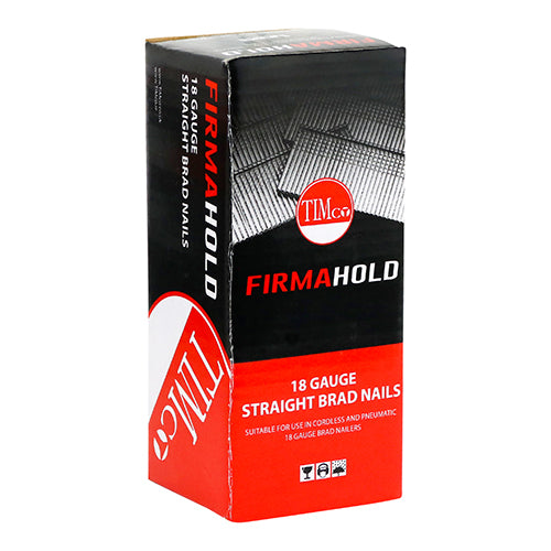 5000 x TIMCO FirmaHold Collated 18 Gauge Straight A2 Stainless Steel Brad Nails - 18g x 25