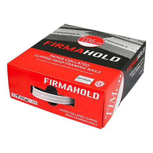 2200 x TIMCO FirmaHold Collated Clipped Head Plain Shank Firmagalv Nails - 3.1 x 90