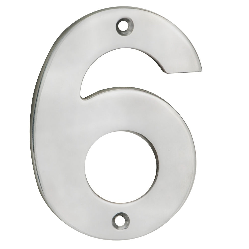 100 X 72 X 5MM - NUMBER 6/9 - FACE FIX _x005F

 - SATIN STAINLESS STEEL -