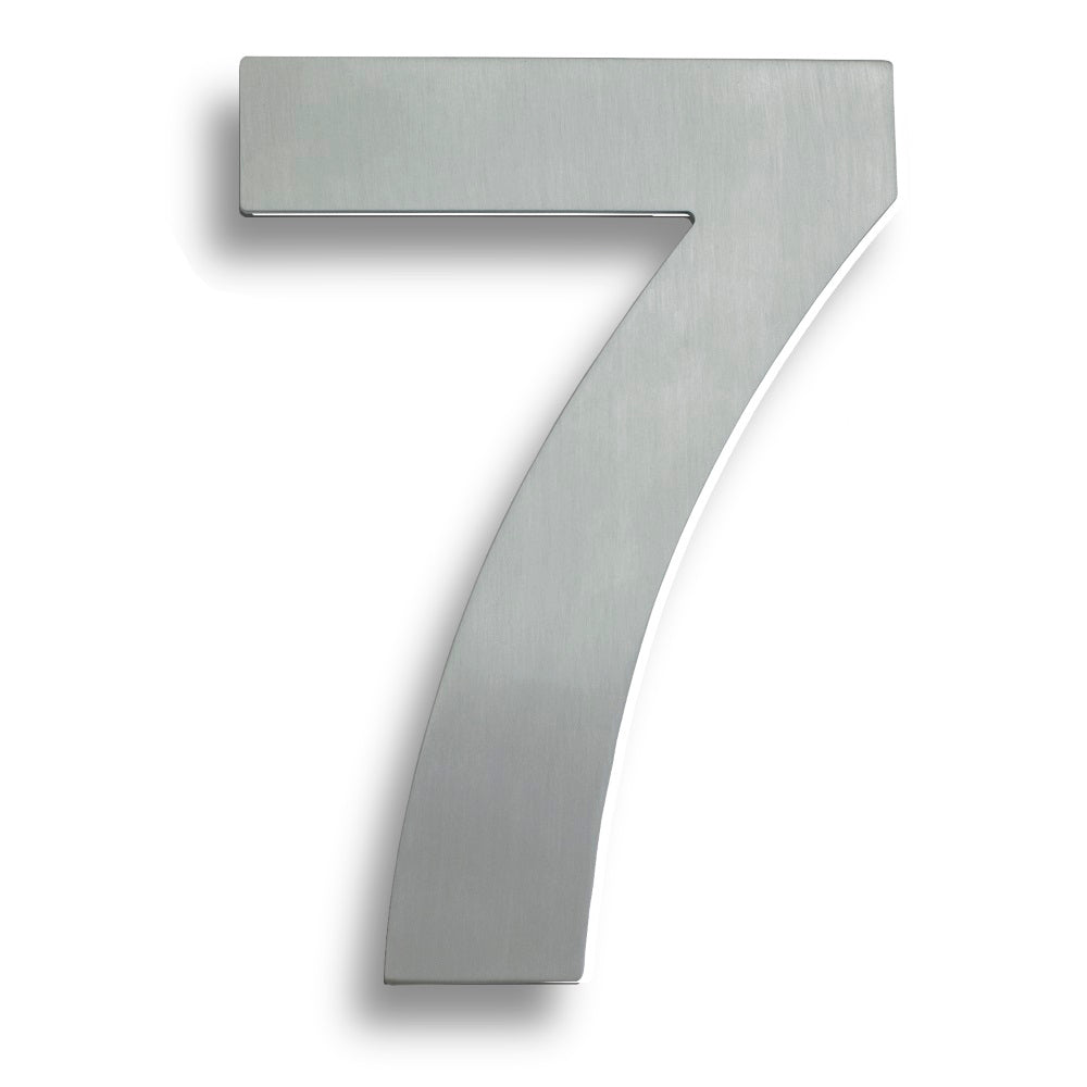 178 X 128 X 2MM - NUMBER 7 - CONCEALED FIX_x005F

 - BRIGHT STAINLESS STEEL -