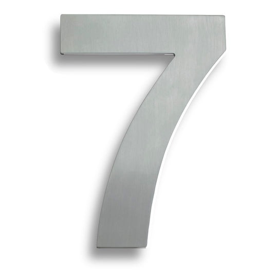 178 X 128 X 2MM - NUMBER 7 - CONCEALED FIX_x005F

 - SATIN STAINLESS STEEL -