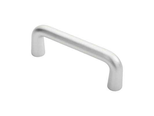 19MM DIA D PULL HANDLE - 150MM C/C - SATIN ANODISED ALUMINIUM -