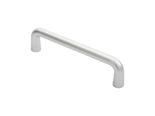 19MM DIA D PULL HANDLE - 225MM C/C - SATIN ANODISED ALUMINIUM -