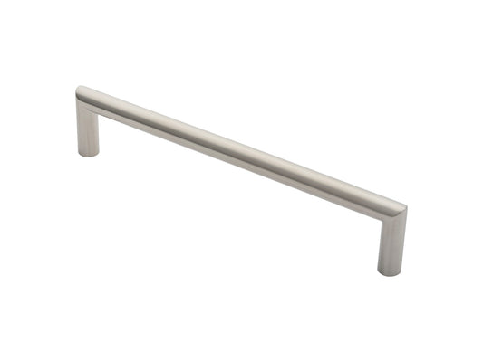 19MM DIA. MITRED PULL HANDLE - 300MM C/C - BOLT THROUGH FIXING_x005F

 - SATIN STAINLESS STEEL -